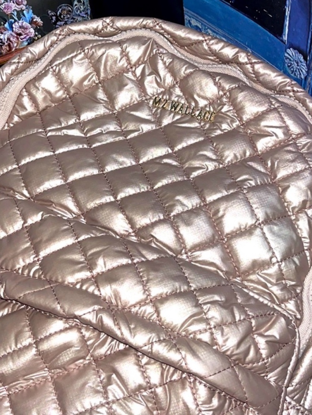 MZ WALLACE Small Metro Backpack - Metallic Rose NWOT - Picture 15 of 16